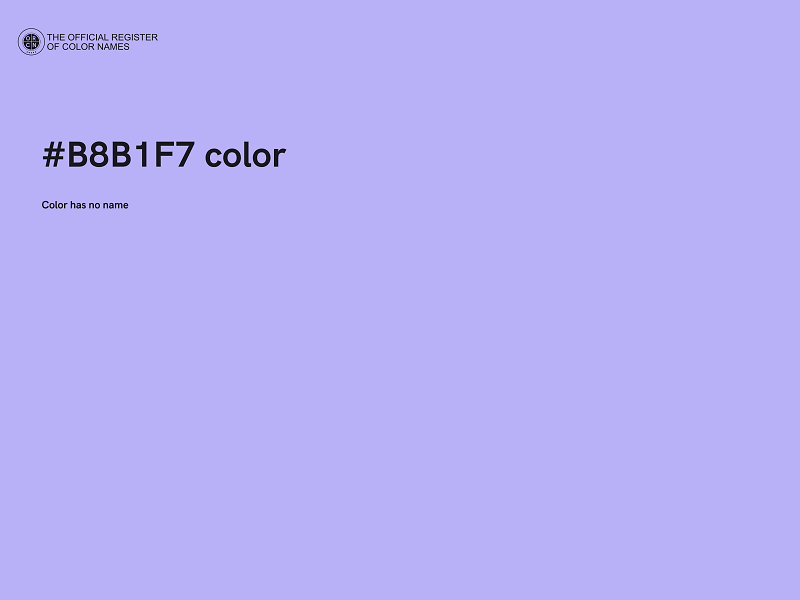 #B8B1F7 color image