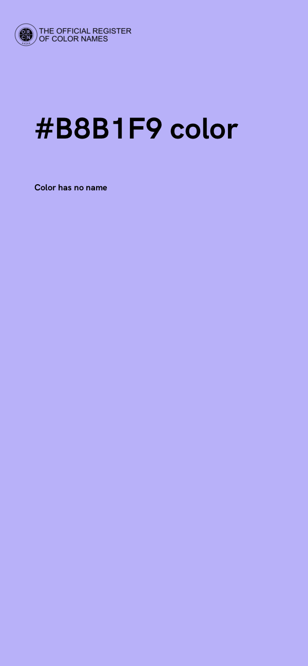 #B8B1F9 color image