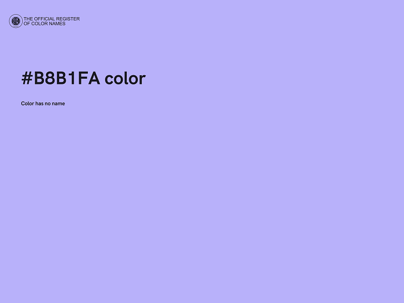 #B8B1FA color image