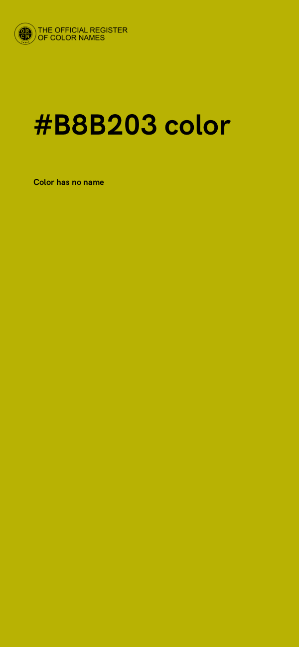 #B8B203 color image