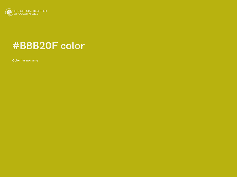 #B8B20F color image