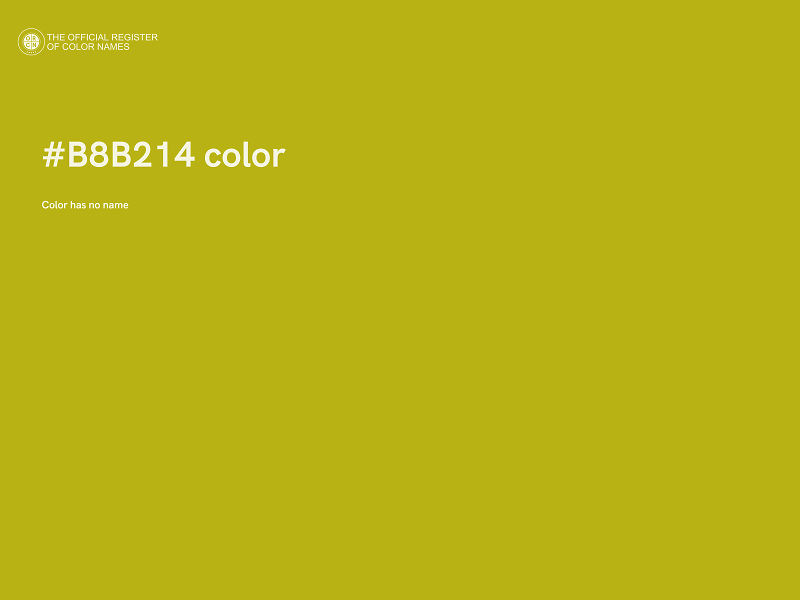 #B8B214 color image