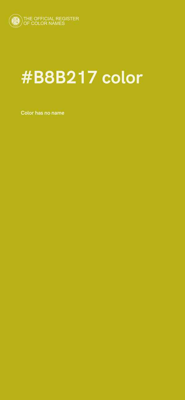 #B8B217 color image