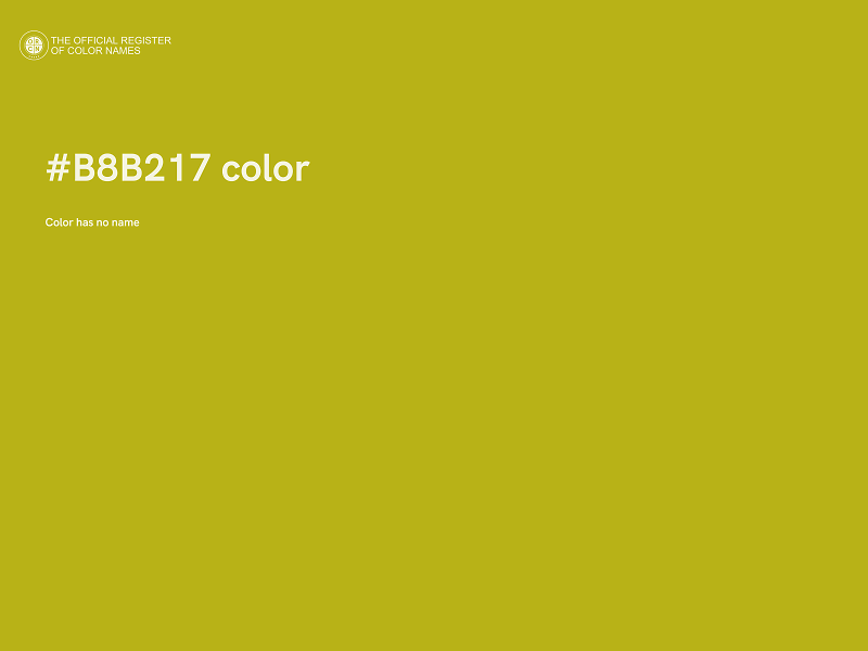 #B8B217 color image