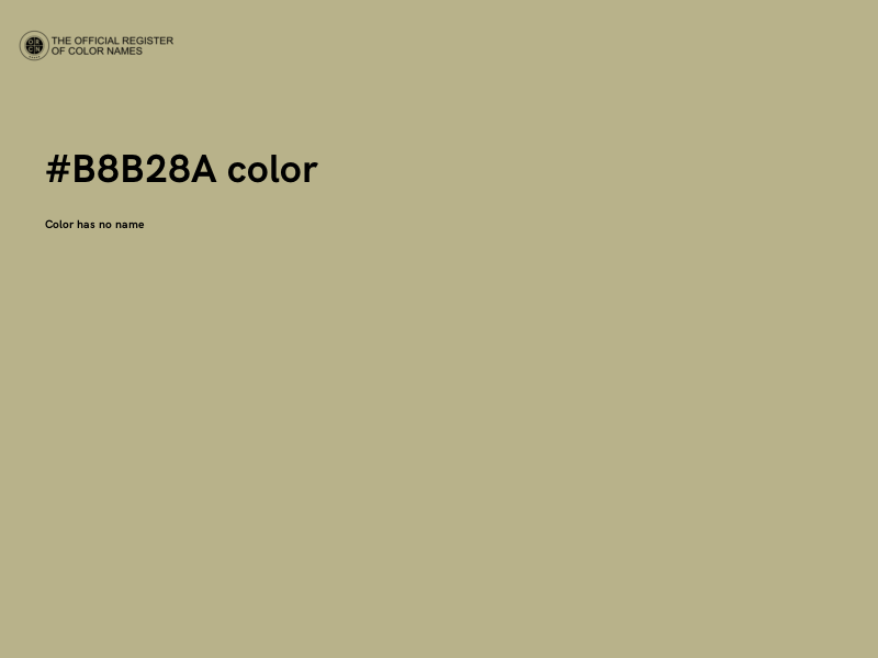 #B8B28A color image