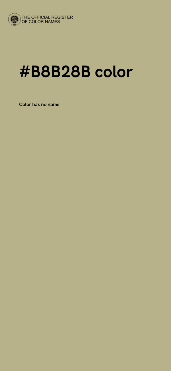 #B8B28B color image