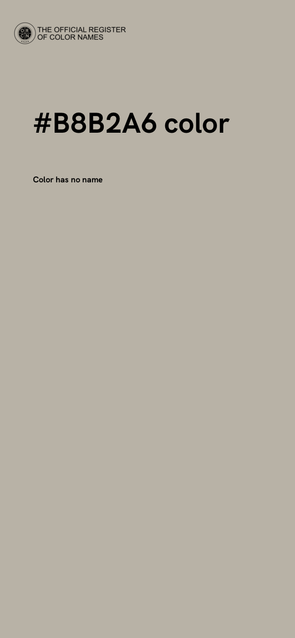 #B8B2A6 color image