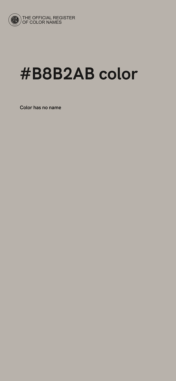 #B8B2AB color image