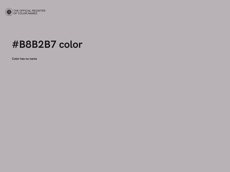 #B8B2B7 color image