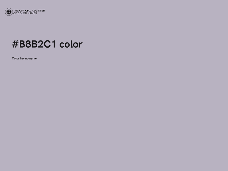 #B8B2C1 color image