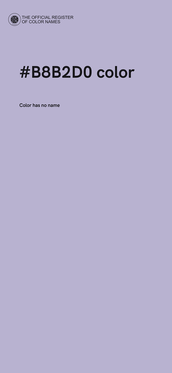 #B8B2D0 color image