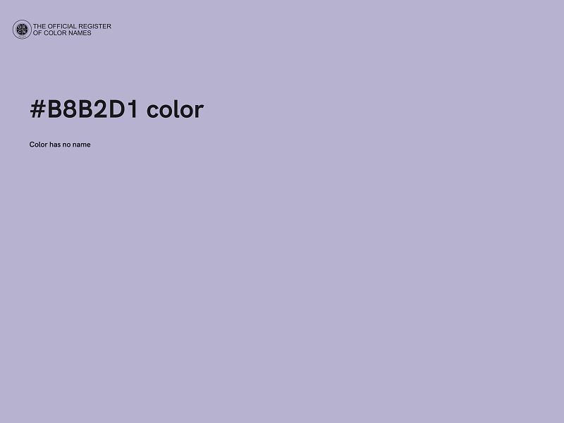 #B8B2D1 color image