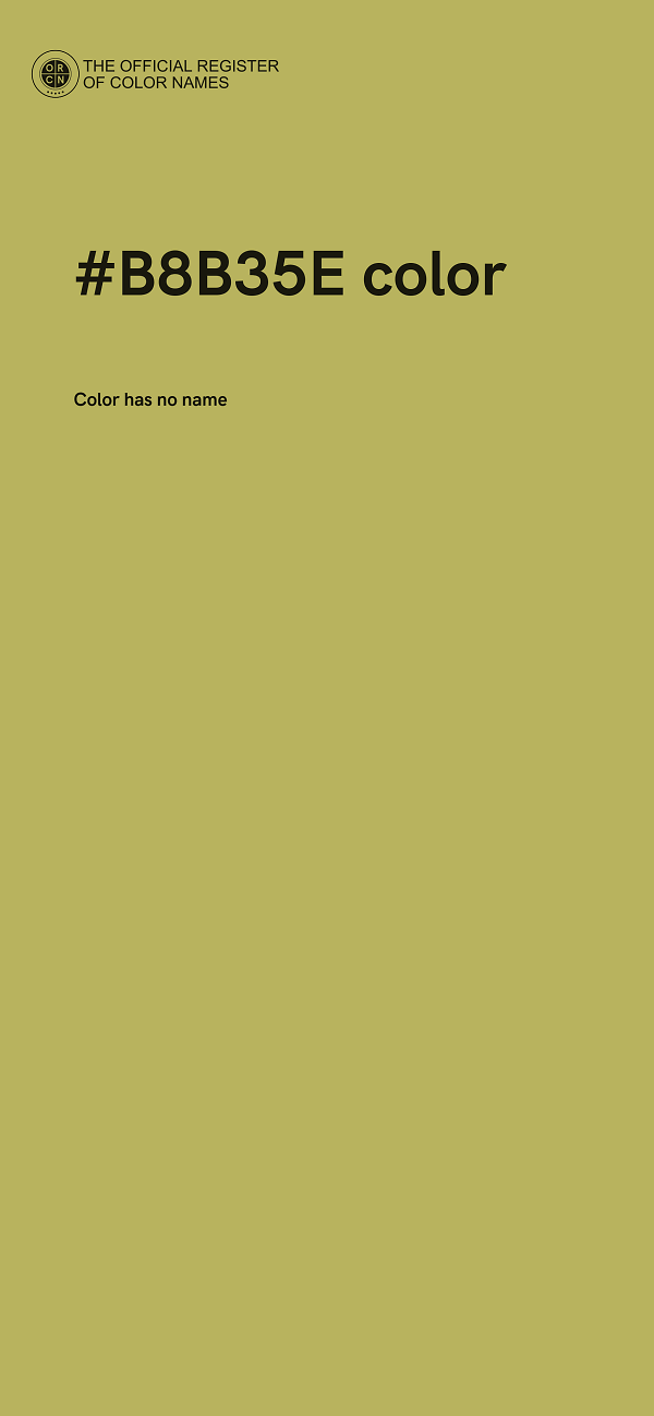 #B8B35E color image