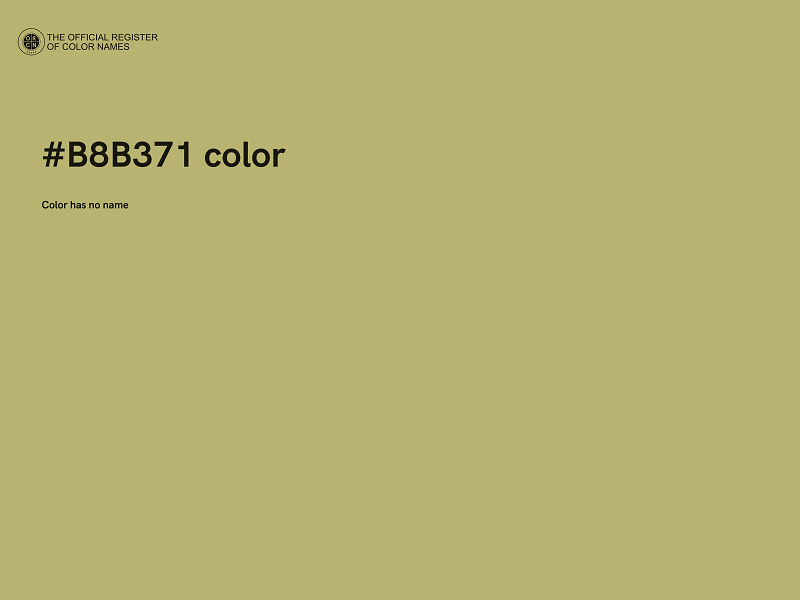 #B8B371 color image