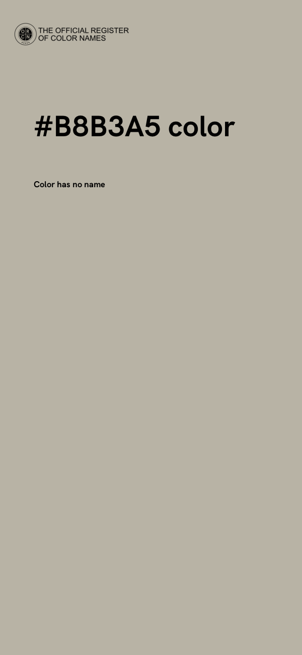 #B8B3A5 color image