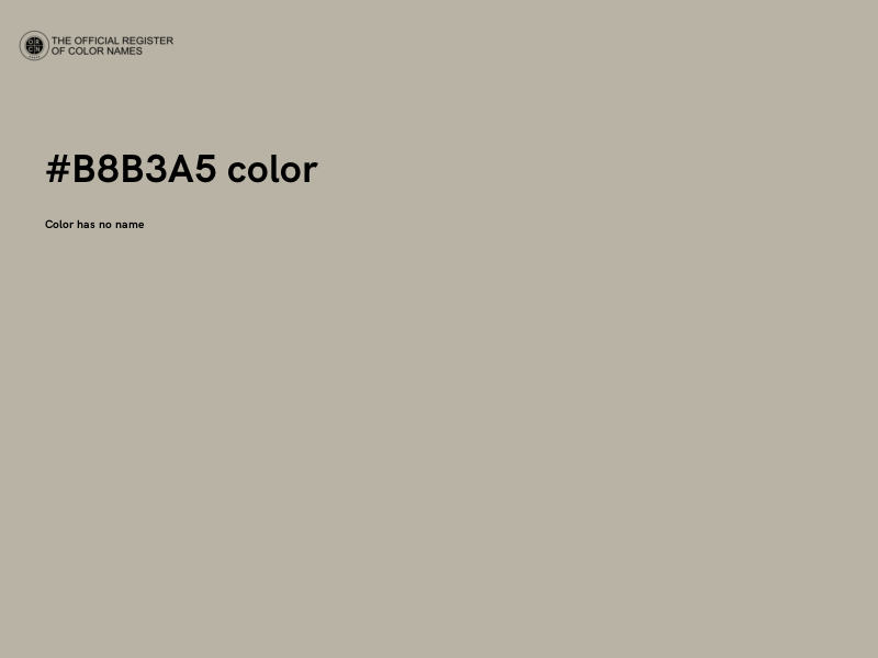 #B8B3A5 color image