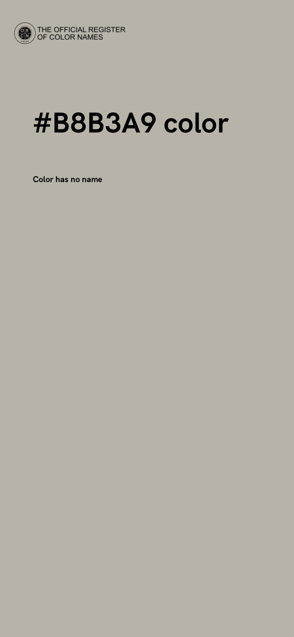 #B8B3A9 color image
