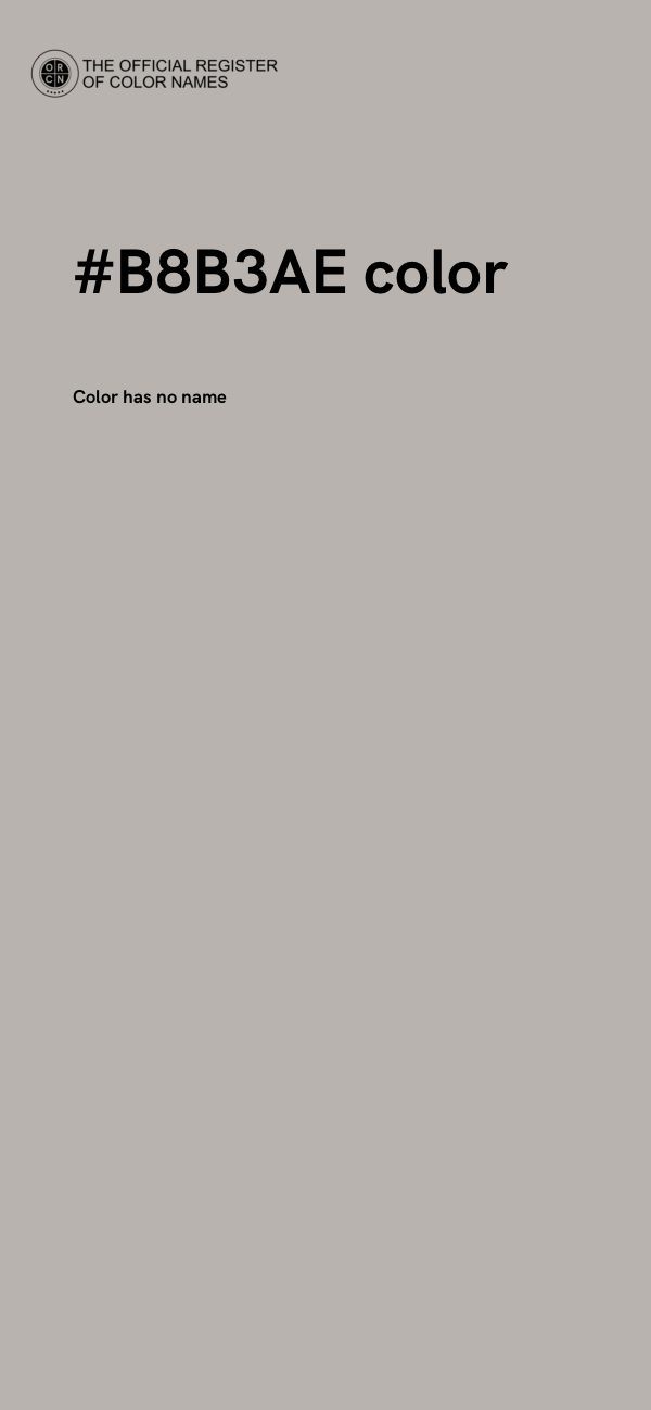 #B8B3AE color image