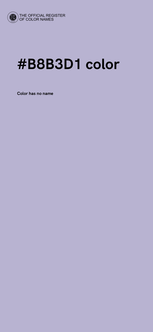 #B8B3D1 color image