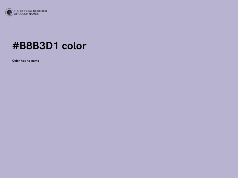 #B8B3D1 color image