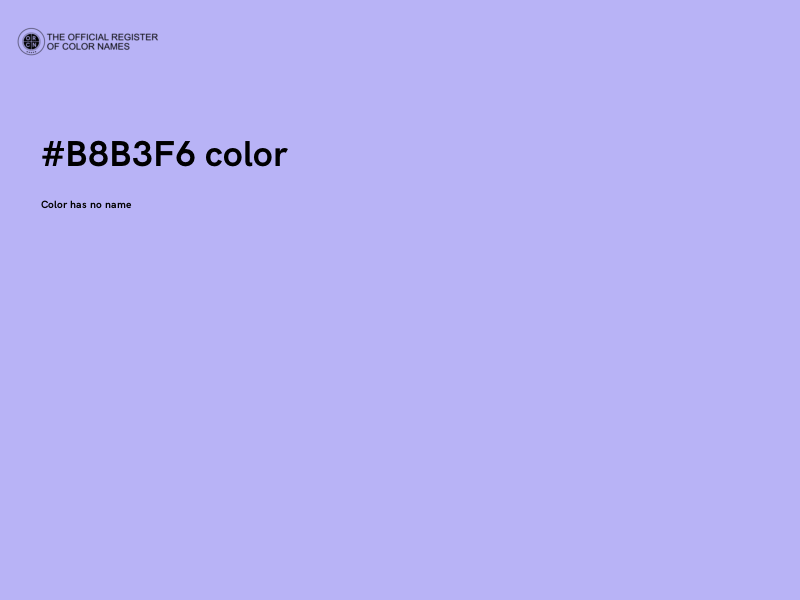 #B8B3F6 color image