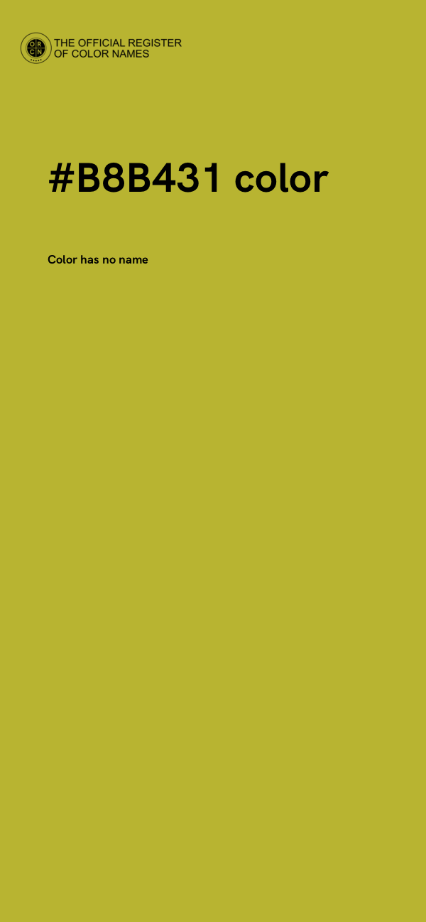 #B8B431 color image