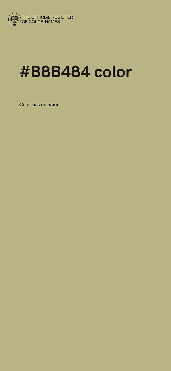 #B8B484 color image