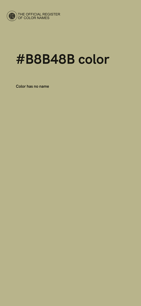 #B8B48B color image