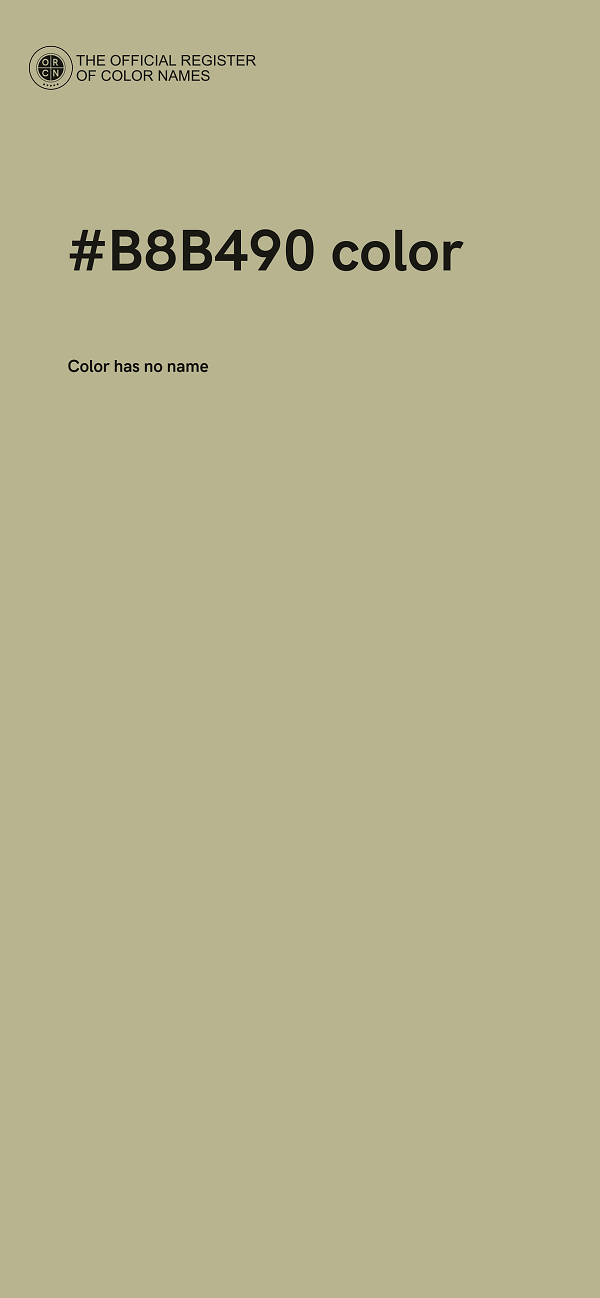 #B8B490 color image