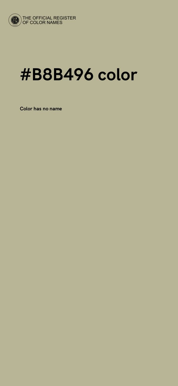 #B8B496 color image