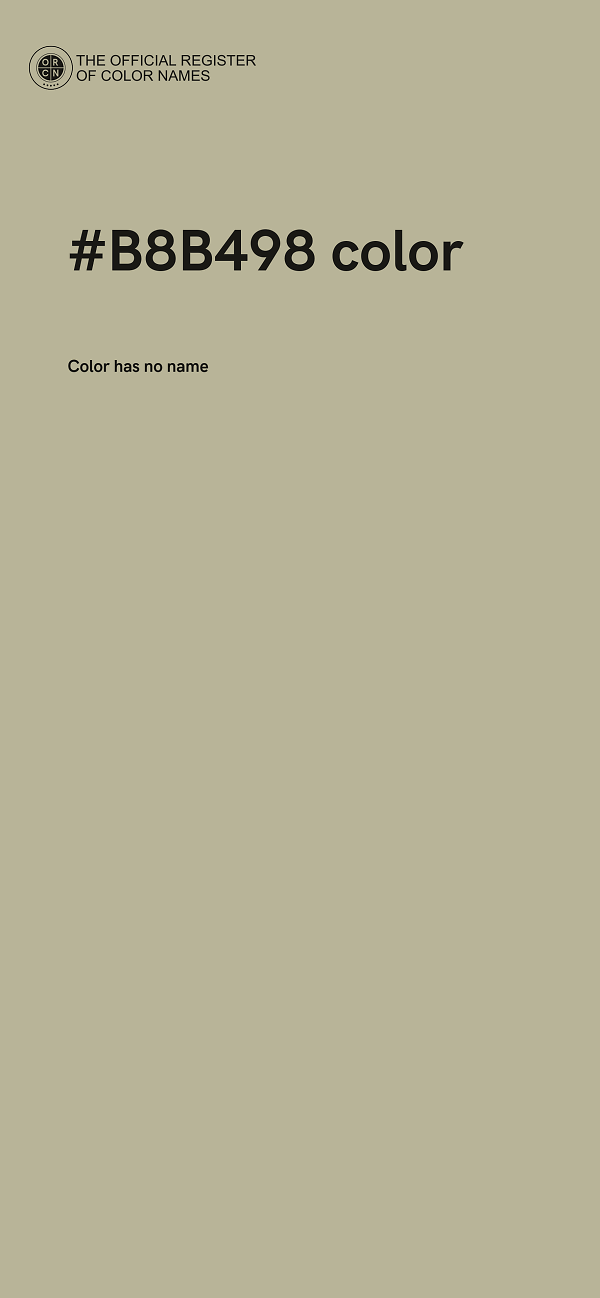 #B8B498 color image