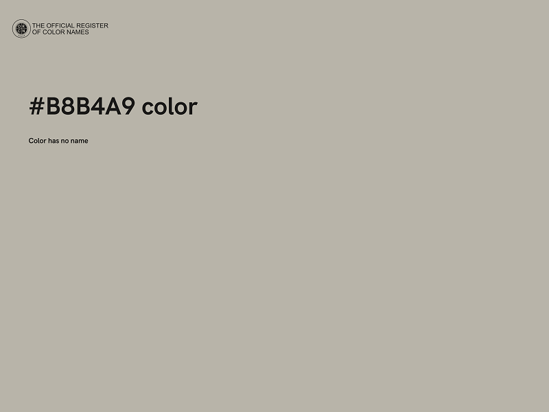 #B8B4A9 color image