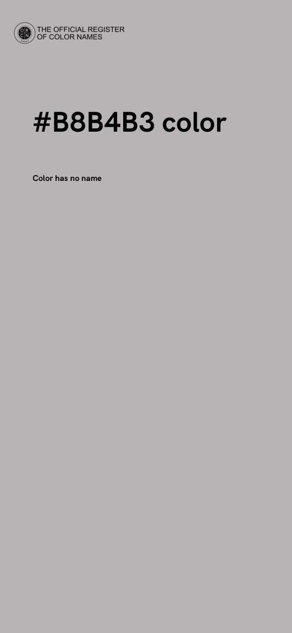 #B8B4B3 color image