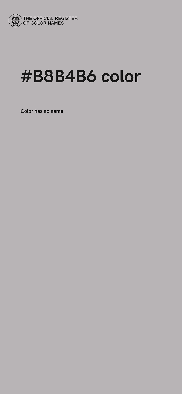 #B8B4B6 color image
