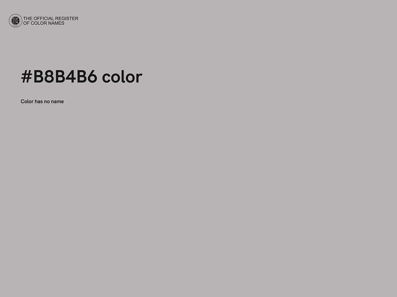 #B8B4B6 color image