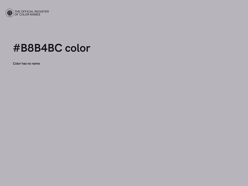 #B8B4BC color image