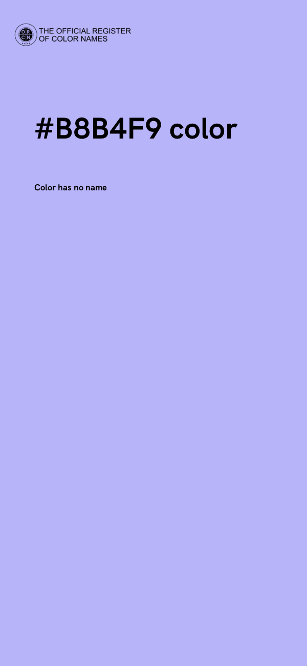 #B8B4F9 color image