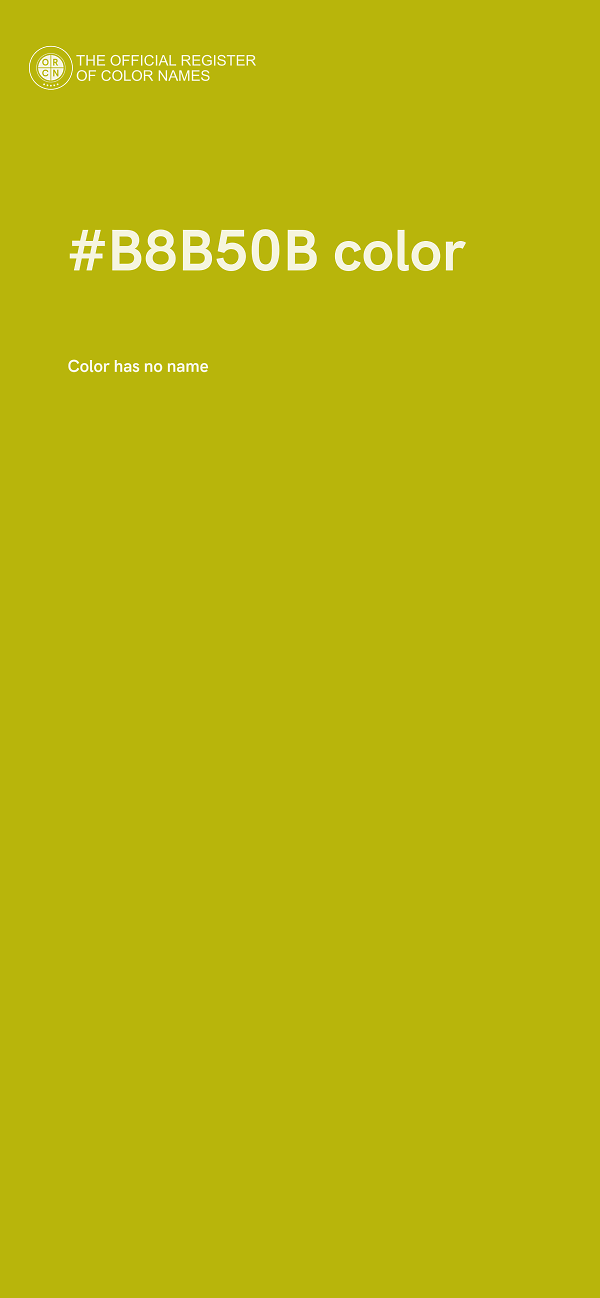 #B8B50B color image
