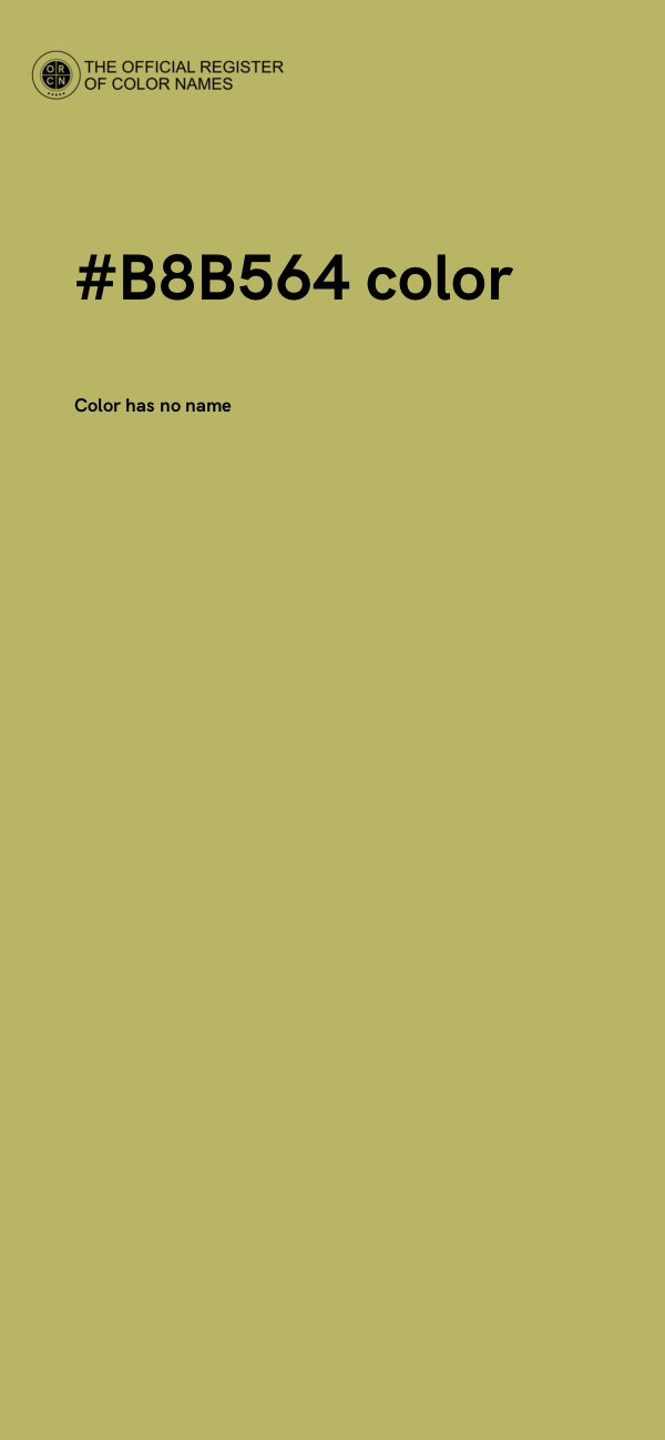 #B8B564 color image