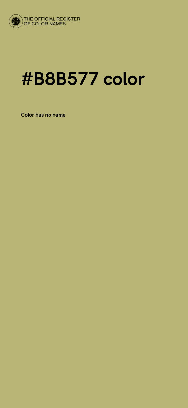#B8B577 color image