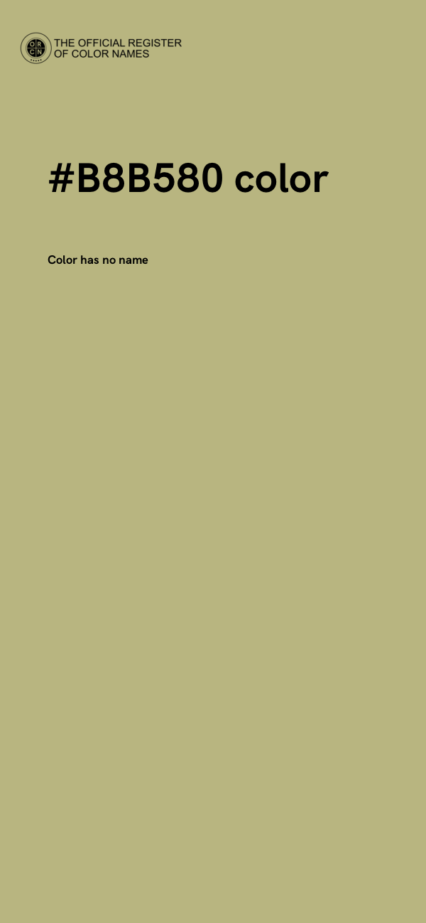 #B8B580 color image
