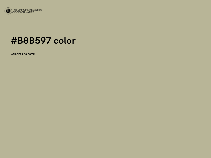 #B8B597 color image