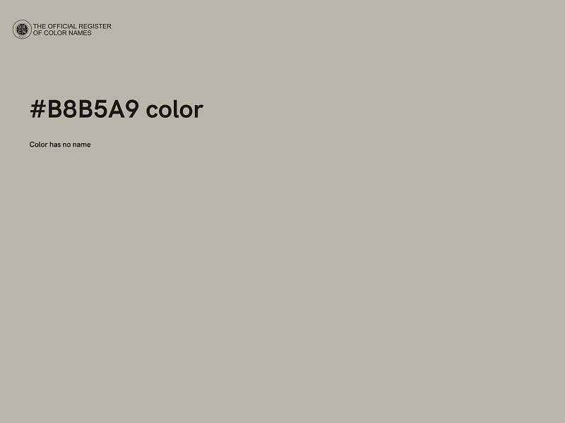 #B8B5A9 color image