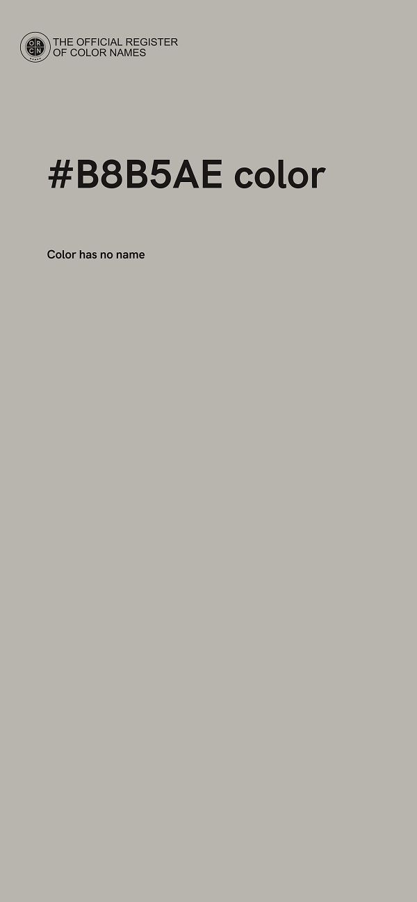 #B8B5AE color image