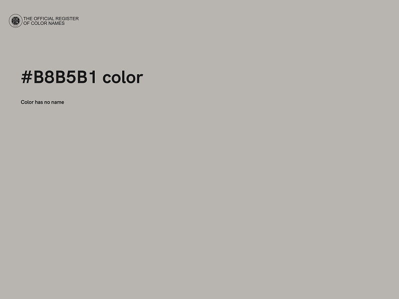 #B8B5B1 color image