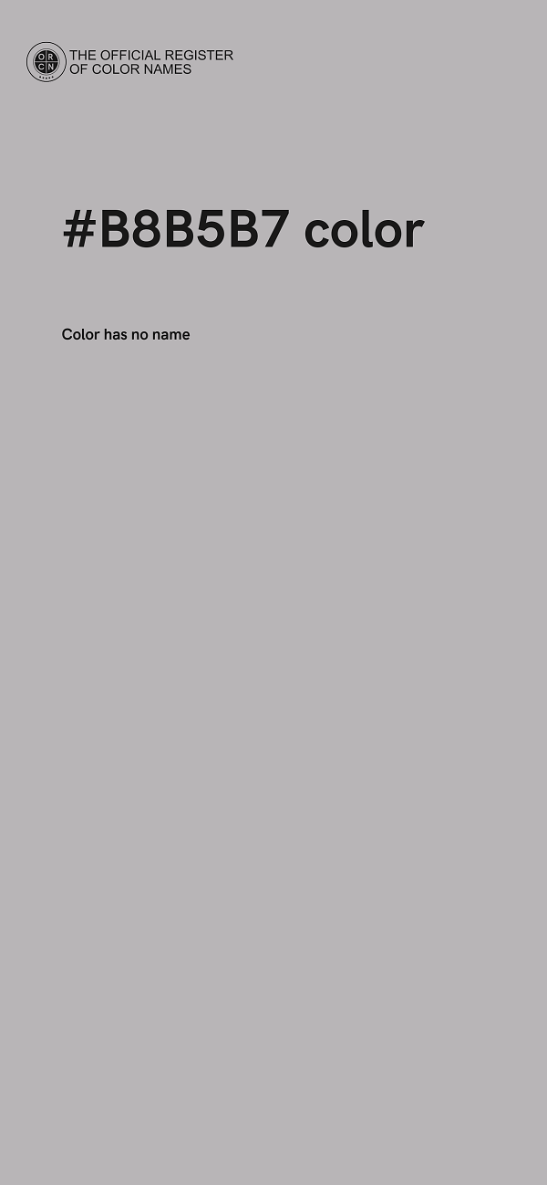 #B8B5B7 color image