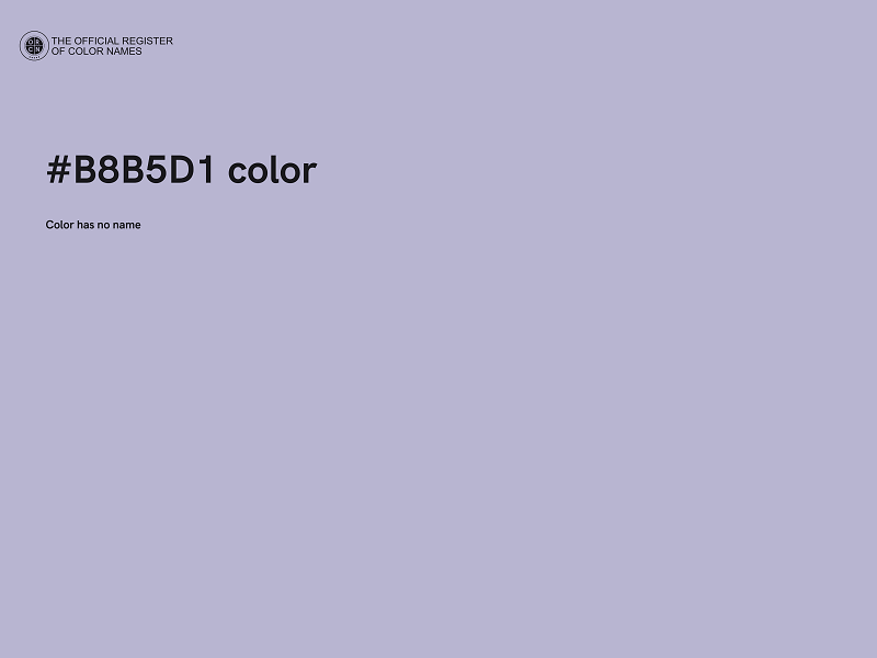 #B8B5D1 color image