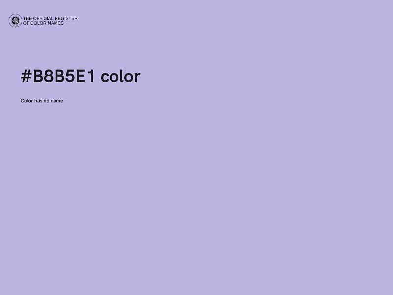 #B8B5E1 color image
