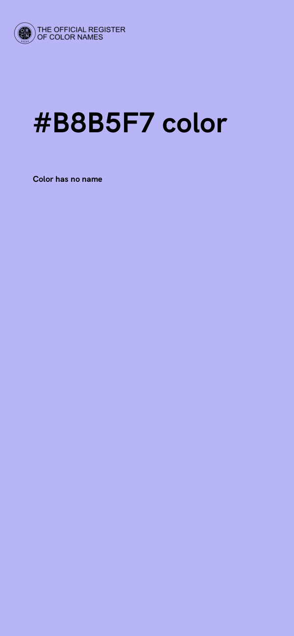 #B8B5F7 color image