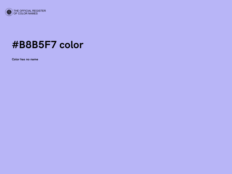 #B8B5F7 color image